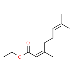 ChemSpider 2D Image | Ethyl (2Z)-3,7-dimethyl-2,6-octadienoate | C12H20O2