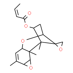 ChemSpider 2D Image | 7,8:12,13-Diepoxytrichothec-9-en-4-yl (2Z)-2-butenoate | C19H24O5