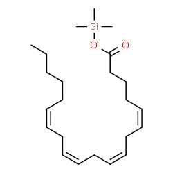 ChemSpider 2D Image | Trimethylsilyl (5Z,8Z,11Z,14Z)-5,8,11,14-icosatetraenoate | C23H40O2Si