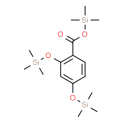 ChemSpider 2D Image | Trimethylsilyl 2,4-bis[(trimethylsilyl)oxy]benzoate  | C16H30O4Si3