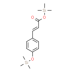 ChemSpider 2D Image | Cinnamic acid, p-(trimethylsiloxy)-, trimethylsilyl ester | C15H24O3Si2