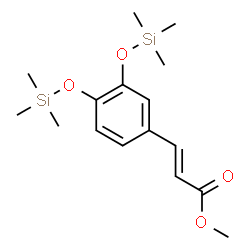ChemSpider 2D Image | Cinnamic acid, 3,4-bis(trimethylsiloxy)-, methyl ester | C16H26O4Si2