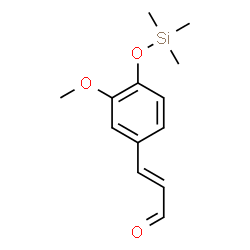ChemSpider 2D Image | 4-(Trimethylsilyloxy)-3-methoxycinnamaldehyde | C13H18O3Si