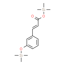 ChemSpider 2D Image | Cinnamic acid, m-(trimethylsiloxy)-, trimethylsilyl ester | C15H24O3Si2