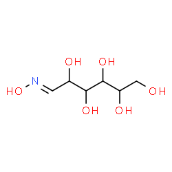ChemSpider 2D Image | (6E)-6-(Hydroxyimino)-1,2,3,4,5-hexanepentol | C6H13NO6