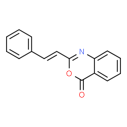ChemSpider 2D Image | 2-[(E)-2-Phenylvinyl]-4H-3,1-benzoxazin-4-one | C16H11NO2
