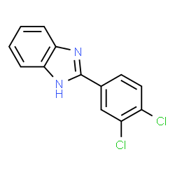 ChemSpider 2D Image | 2-(3,4-Dichlorophenyl)-1H-benzimidazole | C13H8Cl2N2