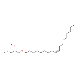 ChemSpider 2D Image | (9Z)-1-(2,3-Dimethoxypropoxy)-9-octadecene | C23H46O3