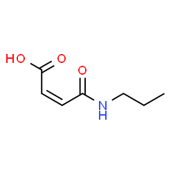 ChemSpider 2D Image | (2Z)-4-Oxo-4-(propylamino)-2-butenoic acid | C7H11NO3