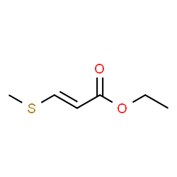 ChemSpider 2D Image | Ethyl (2E)-3-(methylsulfanyl)acrylate | C6H10O2S
