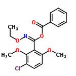 InChI=1/C18H18ClNO5/c1-4-24-20-17(25-18(21)12-8-6-5-7-9-12)15-14(22-2)11-10-13(19)16(15)23-3/h5-11H,4H2,1-3H3/b20-17+