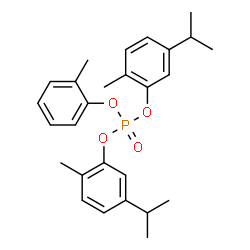 ChemSpider 2D Image | Bis(5-isopropyl-2-methylphenyl) 2-methylphenyl phosphate | C27H33O4P