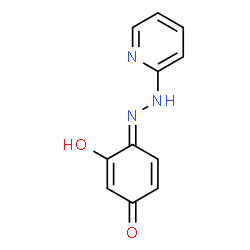 ChemSpider 2D Image | (4E)-3-Hydroxy-4-(2-pyridinylhydrazono)-2,5-cyclohexadien-1-one | C11H9N3O2