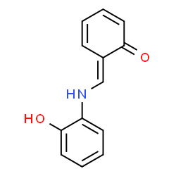 ChemSpider 2D Image | (6E)-6-{[(2-Hydroxyphenyl)amino]methylene}-2,4-cyclohexadien-1-one | C13H11NO2