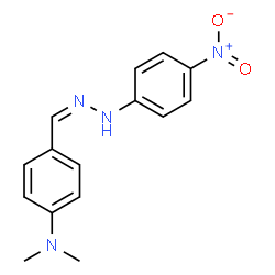 ChemSpider 2D Image | N,N-Dimethyl-4-{(Z)-[(4-nitrophenyl)hydrazono]methyl}aniline | C15H16N4O2