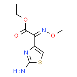 ChemSpider 2D Image | Ethyl 2-(2-aminothiazol-4-yl)-2-(methoxyimino)acetate | C8H11N3O3S