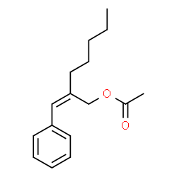 ChemSpider 2D Image | (Z)-?-amylcinnamyl acetate | C16H22O2