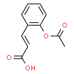 ChemSpider 2D Image | (2E)-3-(2-Acetoxyphenyl)acrylic acid | C11H10O4