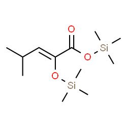ChemSpider 2D Image | Trimethylsilyl (2Z)-4-methyl-2-[(trimethylsilyl)oxy]-2-pentenoate | C12H26O3Si2