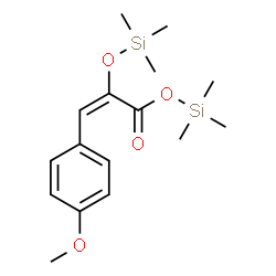 ChemSpider 2D Image | Trimethylsilyl (2E)-3-(4-methoxyphenyl)-2-[(trimethylsilyl)oxy]acrylate | C16H26O4Si2