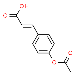 ChemSpider 2D Image | 4-Acetoxycinnamic acid | C11H10O4