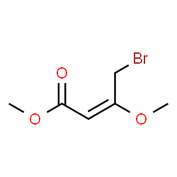 ChemSpider 2D Image | Methyl (2E)-4-bromo-3-methoxy-2-butenoate  | C6H9BrO3