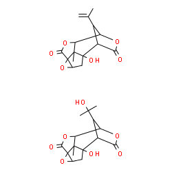 ChemSpider 2D Image | 1-Hydroxy-14-(2-hydroxy-2-propanyl)-13-methyl-4,7,10-trioxapentacyclo[6.4.1.1~9,12~.0~3,5~.0~5,13~]tetradecane-6,11-dione - 1-hydroxy-14-isopropenyl-13-methyl-4,7,10-trioxapentacyclo[6.4.1.1~9,12~.0~3
,5~.0~5,13~]tetradecane-6,11-dione (1:1) | C30H34O13