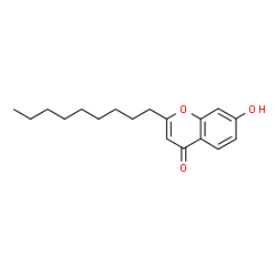 ChemSpider 2D Image | 7-Hydroxy-2-nonyl-4H-chromen-4-one | C18H24O3