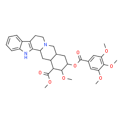 ChemSpider 2D Image | Methyl 17-methoxy-18-[(3,4,5-trimethoxybenzoyl)oxy]yohimban-16-carboxylate | C32H38N2O8