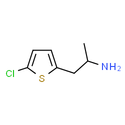 ChemSpider 2D Image | 1-(5-Chloro-2-thienyl)-2-propanamine | C7H10ClNS