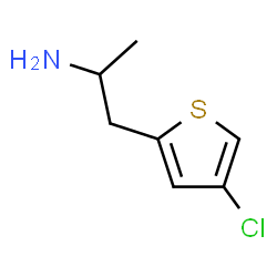 ChemSpider 2D Image | 1-(4-Chloro-2-thienyl)-2-propanamine | C7H10ClNS