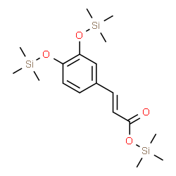 ChemSpider 2D Image | Trimethylsilyl 3,4-bis(trimethylsiloxy)cinnamate | C18H32O4Si3