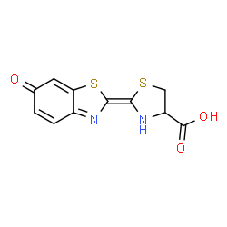 ChemSpider 2D Image | (2Z)-2-(6-Oxo-1,3-benzothiazol-2(6H)-ylidene)-1,3-thiazolidine-4-carboxylic acid | C11H8N2O3S2