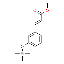 ChemSpider 2D Image | Cinnamic acid, m-(trimethylsiloxy)-, methyl ester | C13H18O3Si