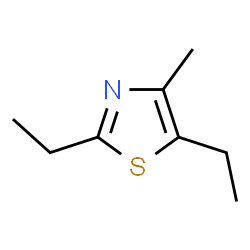 ChemSpider 2D Image | 2,5-Diethyl-4-methyl-1,3-thiazole | C8H13NS