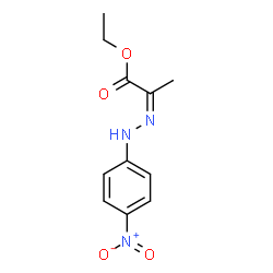 ChemSpider 2D Image | Ethyl (2Z)-2-[(4-nitrophenyl)hydrazono]propanoate | C11H13N3O4