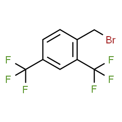 ChemSpider 2D Image | 2,4-Bis(trifluoromethyl)benzyl bromide | C9H5BrF6