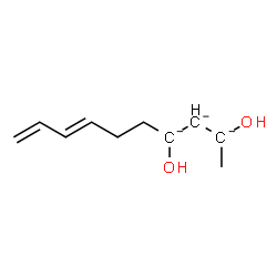 ChemSpider 2D Image | (7E)-2,4-Dihydroxy-7,9-decadiene-2,3,4-triide | C10H15O2