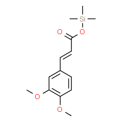 ChemSpider 2D Image | Cinnamic acid, 3,4-dimethoxy-, trimethylsilyl ester | C14H20O4Si