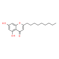 ChemSpider 2D Image | 5,7-Dihydroxy-2-nonyl-4H-chromen-4-one | C18H24O4