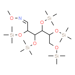 ChemSpider 2D Image | (1Z)-N-Methoxy-2,3,4,5,6-pentakis[(trimethylsilyl)oxy]-1-hexanimine | C22H55NO6Si5