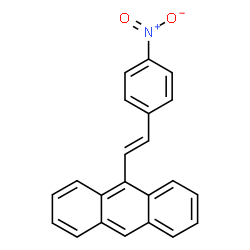 ChemSpider 2D Image | 9-[(E)-2-(4-Nitrophenyl)vinyl]anthracene | C22H15NO2