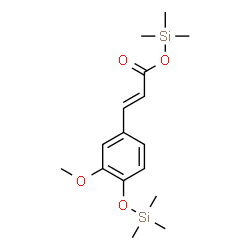 ChemSpider 2D Image | Trimethylsilyl 3-methoxy-4-(trimethylsilyloxy)cinnamate | C16H26O4Si2