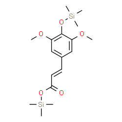 ChemSpider 2D Image | Cinnamic acid, 3,5-dimethoxy-4-(trimethylsiloxy)-, trimethylsilyl ester | C17H28O5Si2