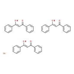 ChemSpider 2D Image | (2Z)-3-Hydroxy-1,3-diphenyl-2-propen-1-one - iron (3:1) | C45H36FeO6