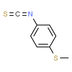 ChemSpider 2D Image | 4-(Methylthio)Phenyl Isothiocyanate | C8H7NS2