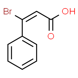 ChemSpider 2D Image | (2E)-3-Bromo-3-phenylacrylic acid | C9H7BrO2