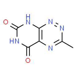 ChemSpider 2D Image | 3-Methylpyrimido[5,4-e][1,2,4]triazine-5,7(6H,8H)-dione | C6H5N5O2