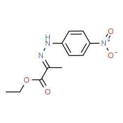 ChemSpider 2D Image | Ethyl (2E)-2-[(4-nitrophenyl)hydrazono]propanoate | C11H13N3O4