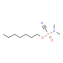 ChemSpider 2D Image | Heptyl dimethylamidocyanidophosphate | C10H21N2O2P
